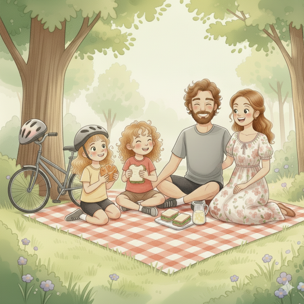 Piquenique com os pais