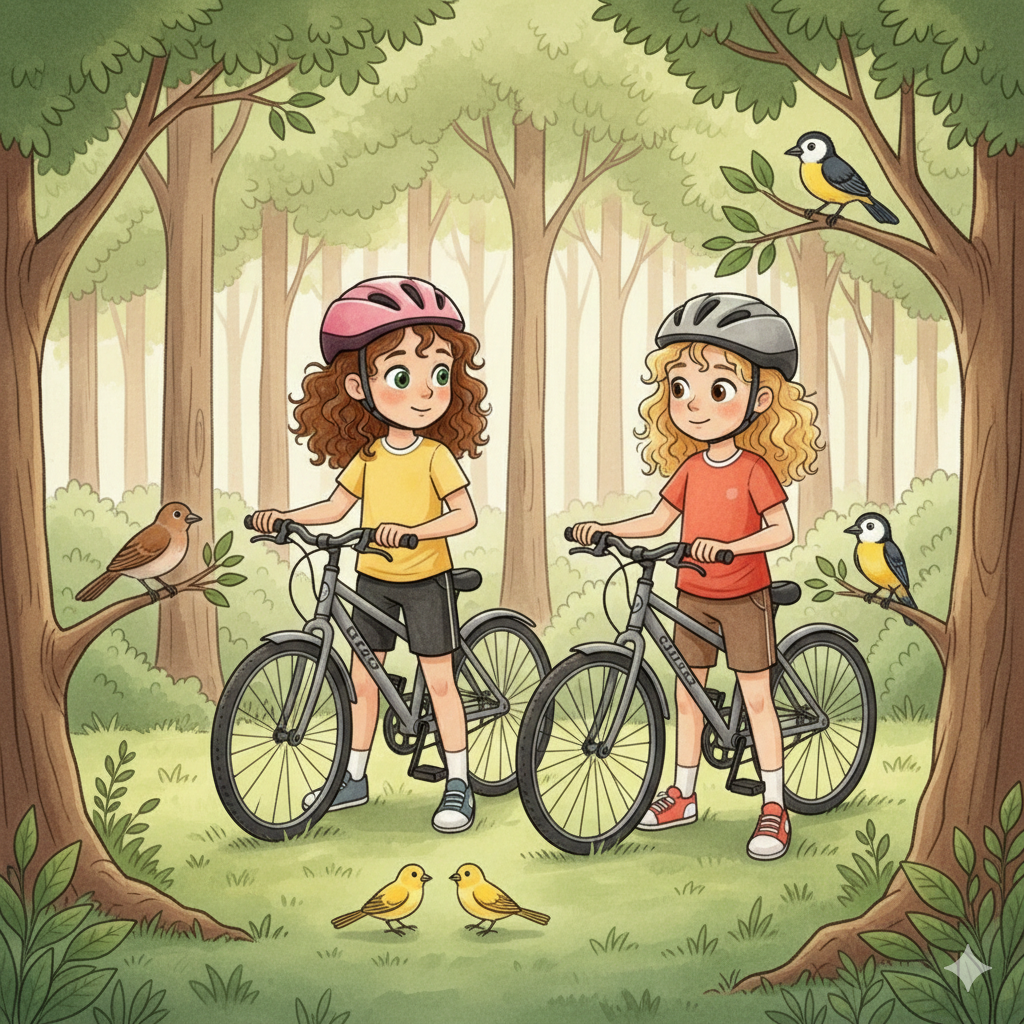 Clara e Alice no recanto dos passáros