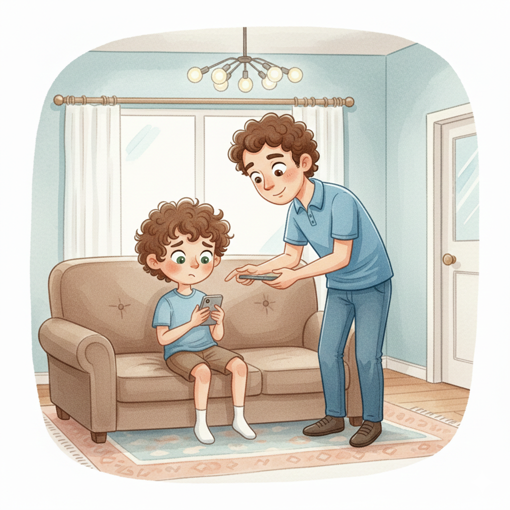 O Pai explica para Marcos o problema